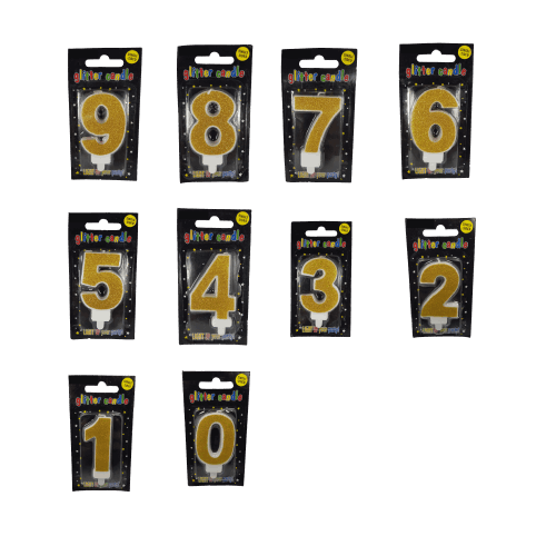 Gold Birthday Candles